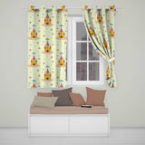 Cute Fantasy Castle Clouds Stars Seamless Pattern  Readymade Eyelet Ring Top Thermal 100% Blackout Curtains
