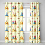 Cute Sandcastles Seashells and Starfish Beach Theme Seamless Pattern  Readymade Eyelet Ring Top Thermal 100% Blackout Curtains