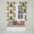 Cute Fairy with Mushrooms Butterflies Autumn Leaves Seamless Pattern  Readymade Eyelet Ring Top Thermal 100% Blackout Curtains