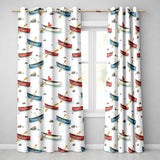 Cute Canoes with Duck Lake Water Adventure Seamless Pattern  Readymade Eyelet Ring Top Thermal 100% Blackout Curtains