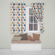 Cute Smiling Balloons Hearts and Stars Fun Party Seamless Pattern  Readymade Eyelet Ring Top Thermal 100% Blackout Curtains