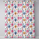 Cute Colorful Balloons Hearts and Starbursts Party Seamless Pattern  Readymade Eyelet Ring Top Thermal 100% Blackout Curtains