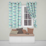 Cute Polar Bears on Ice Floes Arctic Winter Cute Animals Seamless Pattern  Readymade Eyelet Ring Top Thermal 100% Blackout Curtains