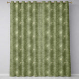 Muted Olive Green Floral Pattern with Elegant Gold Outline Blossoms Seamless  Readymade Eyelet Ring Top Thermal 100% Blackout Curtains