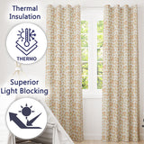 Woven Basket Texture Pattern in Warm Neutral Tones Seamless Rustic Design  Readymade Eyelet Ring Top Thermal 100% Blackout Curtains
