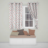 Festive Candy Swirl Red and Green Peppermint Seamless Pattern Christmas Design  Readymade Eyelet Ring Top Thermal 100% Blackout Curtains
