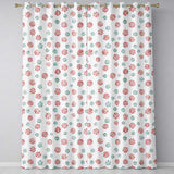 Festive Candy Swirl Red and Green Peppermint Seamless Pattern Christmas Design  Readymade Eyelet Ring Top Thermal 100% Blackout Curtains