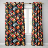 Assorted Sushi Bento Boxes with Fresh Ingredients  Pattern Japanese Food Theme  Readymade Eyelet Ring Top Thermal 100% Blackout Curtains