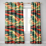 High Speed Train Landscape with Power Lines and Sunset Sky Modern Railway Scene  Readymade Eyelet Ring Top Thermal 100% Blackout Curtains