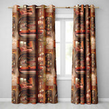 Japanese Capsule Bedroom Interior with Warm Lighting Modern Living Space  Readymade Eyelet Ring Top Thermal 100% Blackout Curtains
