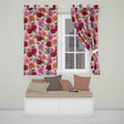 Colorful Roses on Soft Rose Background Seamless Floral Pattern  Readymade Eyelet Ring Top Thermal 100% Blackout Curtains