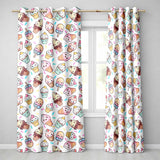 Cute Ice Cream Cones Popsicles and Sweet Treats Seamless Pattern  Readymade Eyelet Ring Top Thermal 100% Blackout Curtains