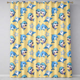 Cute Dolphins Stingrays and Starfish Ocean Animals Seamless Pattern  Readymade Eyelet Ring Top Thermal 100% Blackout Curtains