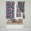 Cute Underwater Ocean Scene Mermaid Dolphin Turtle Treasure Dark  Pattern  Readymade Eyelet Ring Top Thermal 100% Blackout Curtains