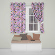 Colorful Watercolor Butterflies on Lavender Background Seamless Pattern  Readymade Eyelet Ring Top Thermal 100% Blackout Curtains