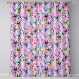 Colorful Watercolor Butterflies on Lavender Background Seamless Pattern  Readymade Eyelet Ring Top Thermal 100% Blackout Curtains