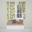 Jungle Animals Lion Meerkat Toucan Boar on Cream  Seamless Pattern  Readymade Eyelet Ring Top Thermal 100% Blackout Curtains