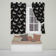 Cute Baby Bats with Stars Night Sky Black Background Seamless Pattern  Readymade Eyelet Ring Top Thermal 100% Blackout Curtains