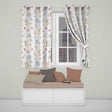 Cute Easter Bunnies with Flowers Carrots Seamless Pattern  Readymade Eyelet Ring Top Thermal 100% Blackout Curtains