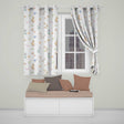Swan and Ducklings with Flowers Mushrooms Soft White Seamless Pattern  Readymade Eyelet Ring Top Thermal 100% Blackout Curtains