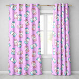 Kawaii Sugar Jar Bottles with Glitter Sprinkles Purple Background Seamless Pattern Readymade Eyelet Ring Top Thermal 100% Blackout Curtains