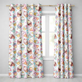 Kawaii Ice Cream Cone Popsicle Sweet Dessert Seamless Pattern Cream  Readymade Eyelet Ring Top Thermal 100% Blackout Curtains