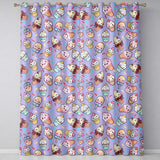 Kawaii Ice Cream Cone Popsicle Sweet Dessert Seamless Pattern Purple  Readymade Eyelet Ring Top Thermal 100% Blackout Curtains