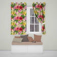 Tropical Hibiscus Flowers Cream Background Plumeria Leaves Seamless Pattern  Readymade Eyelet Ring Top Thermal 100% Blackout Curtains