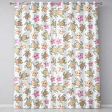 Cute Sea Turtles And Starfish Kawaii Ocean Seamless Pattern  Readymade Eyelet Ring Top Thermal 100% Blackout Curtains