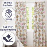 Cute Sea Turtles And Starfish Kawaii Ocean Seamless Pattern  Readymade Eyelet Ring Top Thermal 100% Blackout Curtains