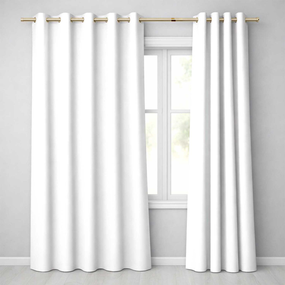 Grey Minimal Plain Background Subtle Texture Seamless Pattern  Readymade Eyelet Ring Top Thermal 100% Blackout Curtains