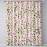 Elegant Watercolor Butterflies and Green Leaves on Blush Pink  Seamless Pattern  Readymade Eyelet Ring Top Thermal 100% Blackout Curtains