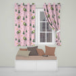 Watercolor Forest Trees Mushrooms Sun Moon Stars on Blush Pink Seamless Pattern  Readymade Eyelet Ring Top Thermal 100% Blackout Curtains