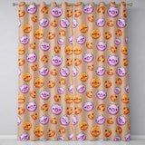 Kawaii Donuts Candy Beige Background Cute Sweet Seamless Pattern Style  Readymade Eyelet Ring Top Thermal 100% Blackout Curtains