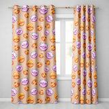 Kawaii Donuts Candy Beige Background Cute Sweet Seamless Pattern Style  Readymade Eyelet Ring Top Thermal 100% Blackout Curtains
