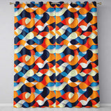 Abstract Fluid Organic Shapes Modern Color Blend Seamless Pattern  Readymade Eyelet Ring Top Thermal 100% Blackout Curtains