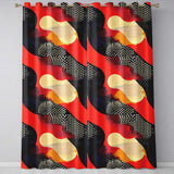 Abstract Halftone Pop Art Texture Bold Color Splash Seamless Pattern  Readymade Eyelet Ring Top Thermal 100% Blackout Curtains