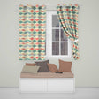 Abstract Layered Wavy Lines Soft Pastel Flowing Seamless Pattern  Readymade Eyelet Ring Top Thermal 100% Blackout Curtains
