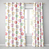 Cute Pastel Sheep Stars Cream Background Seamless Pattern  Readymade Eyelet Ring Top Thermal 100% Blackout Curtains