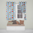 Cute Baby Goat Barn Hay Milk Farm Seamless Pattern  Readymade Eyelet Ring Top Thermal 100% Blackout Curtains