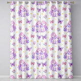 Cute Unicorn Pastel Stars Birds Bows Candy Cream Seamless Pattern  Readymade Eyelet Ring Top Thermal 100% Blackout Curtains