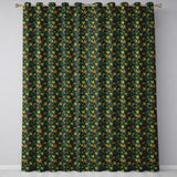 Autumn Yellow Green and Orange Cannabis Leaves Seamless Pattern  Readymade Eyelet Ring Top Thermal 100% Blackout Curtains