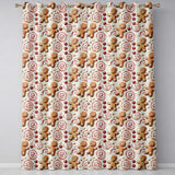 Cute Gingerbread Cookies with Swirl Candies and Bows Seamless Pattern  Readymade Eyelet Ring Top Thermal 100% Blackout Curtains