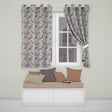 Elegant Hummingbird with Roses Soft Pastel Floral Seamless Pattern  Readymade Eyelet Ring Top Thermal 100% Blackout Curtains