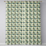 Classic Sailboats Sea Painting Style Seamless Pattern  Readymade Eyelet Ring Top Thermal 100% Blackout Curtains