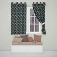 Colorful Tropical Fish Dense Foliage Seamless Pattern  Readymade Eyelet Ring Top Thermal 100% Blackout Curtains