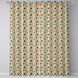 Floral Tea Cups Vintage Botanical Garden Seamless Pattern  Readymade Eyelet Ring Top Thermal 100% Blackout Curtains