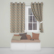 Desert Landscape Trees Nature Seamless Pattern  Readymade Eyelet Ring Top Thermal 100% Blackout Curtains