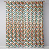 Desert Landscape Trees Nature Seamless Pattern  Readymade Eyelet Ring Top Thermal 100% Blackout Curtains