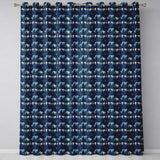 Moonlit Forest Silhouette Pattern Seamless Pattern  Readymade Eyelet Ring Top Thermal 100% Blackout Curtains